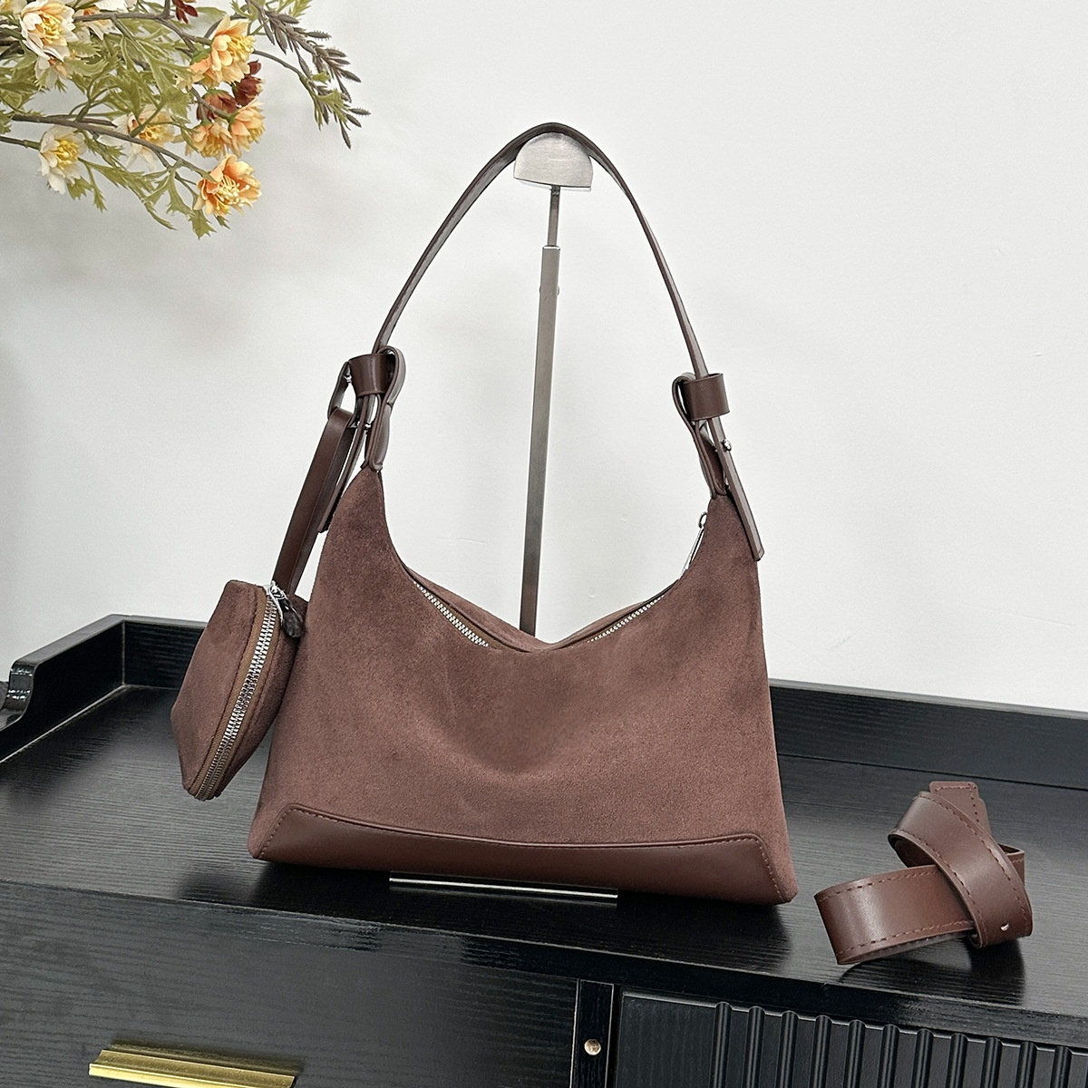 #139 women's new splicing design shoulder slung underarm bag
