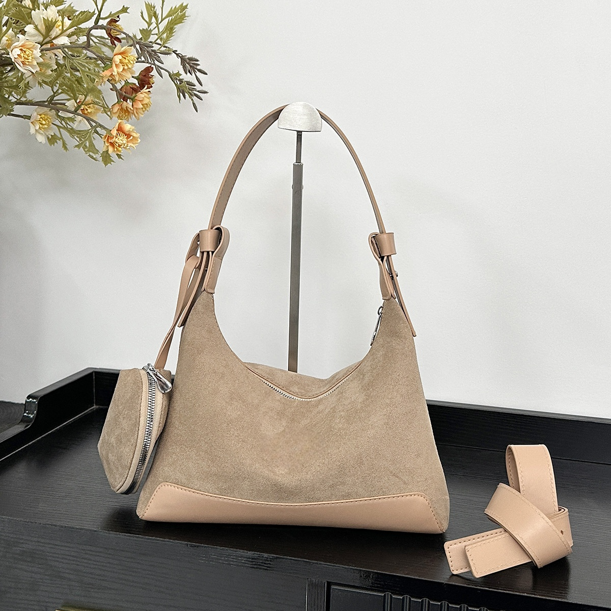 #139 women's new splicing design shoulder slung underarm bag