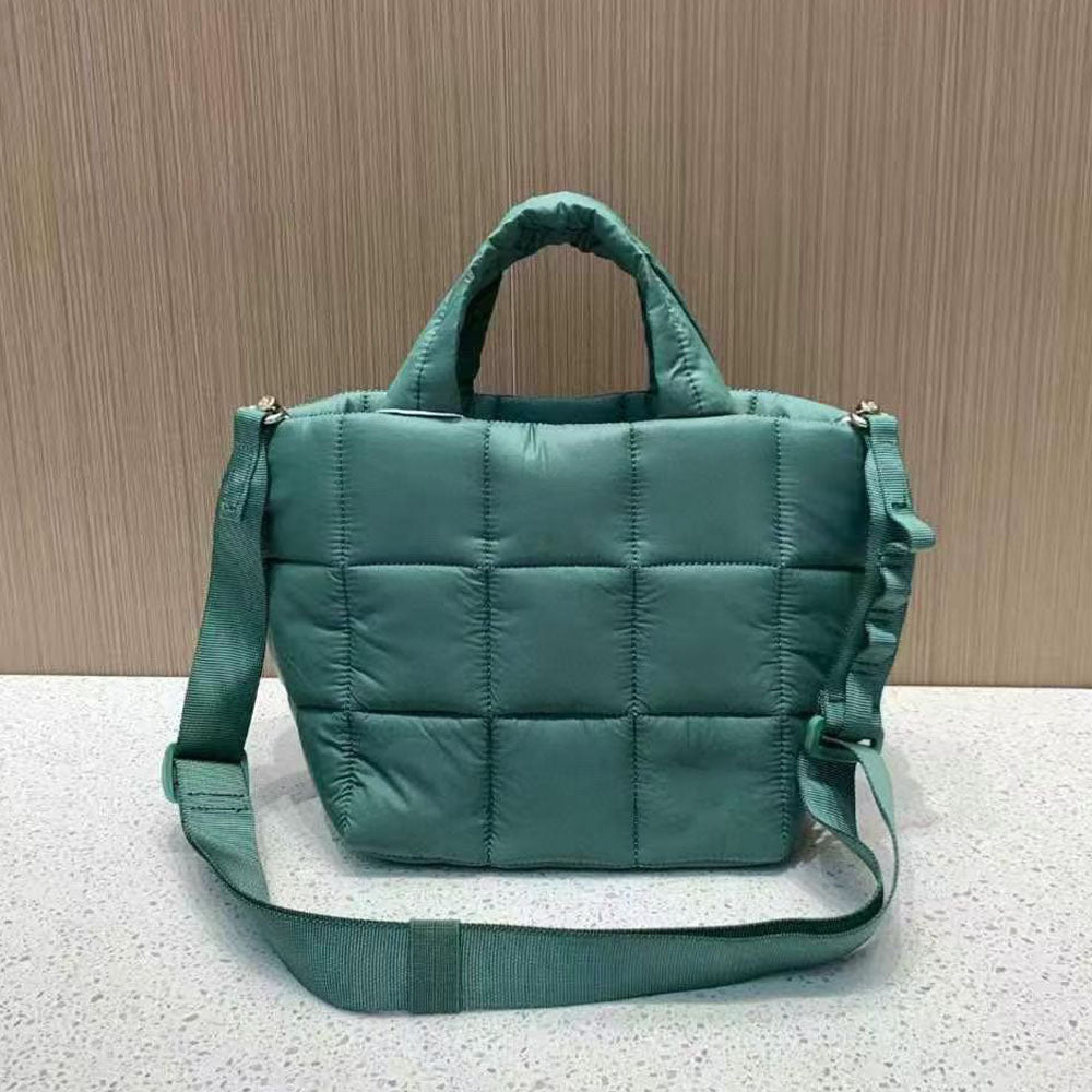 #119New casual shoulder slung handbag puff bag