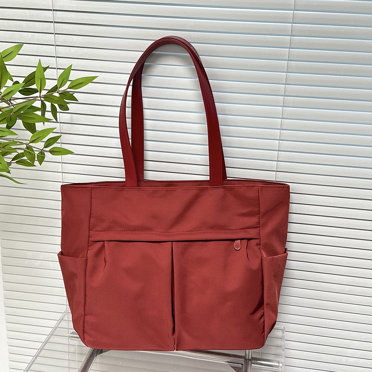 #268 women's new canvas shoulder bag retro texture solid color handbag