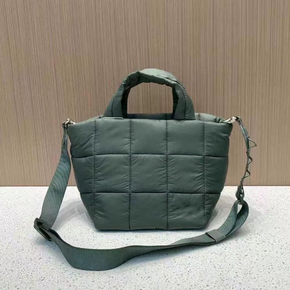 #119New casual shoulder slung handbag puff bag