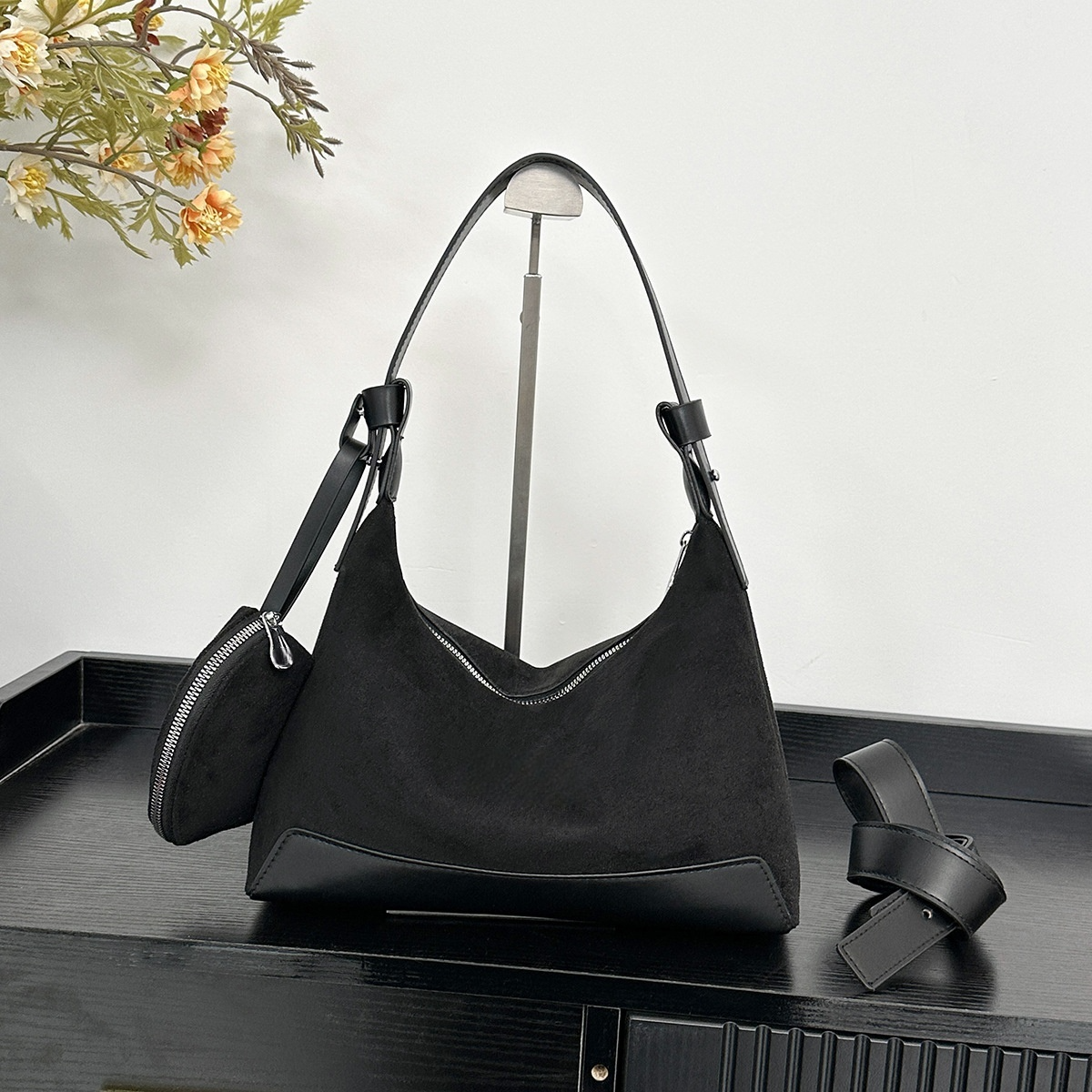 #139 women's new splicing design shoulder slung underarm bag