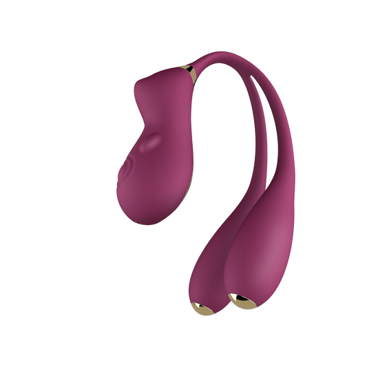 Trinity Pleasure: 3 Vibrations in 1 Elegant Design Rabbit Vibrator