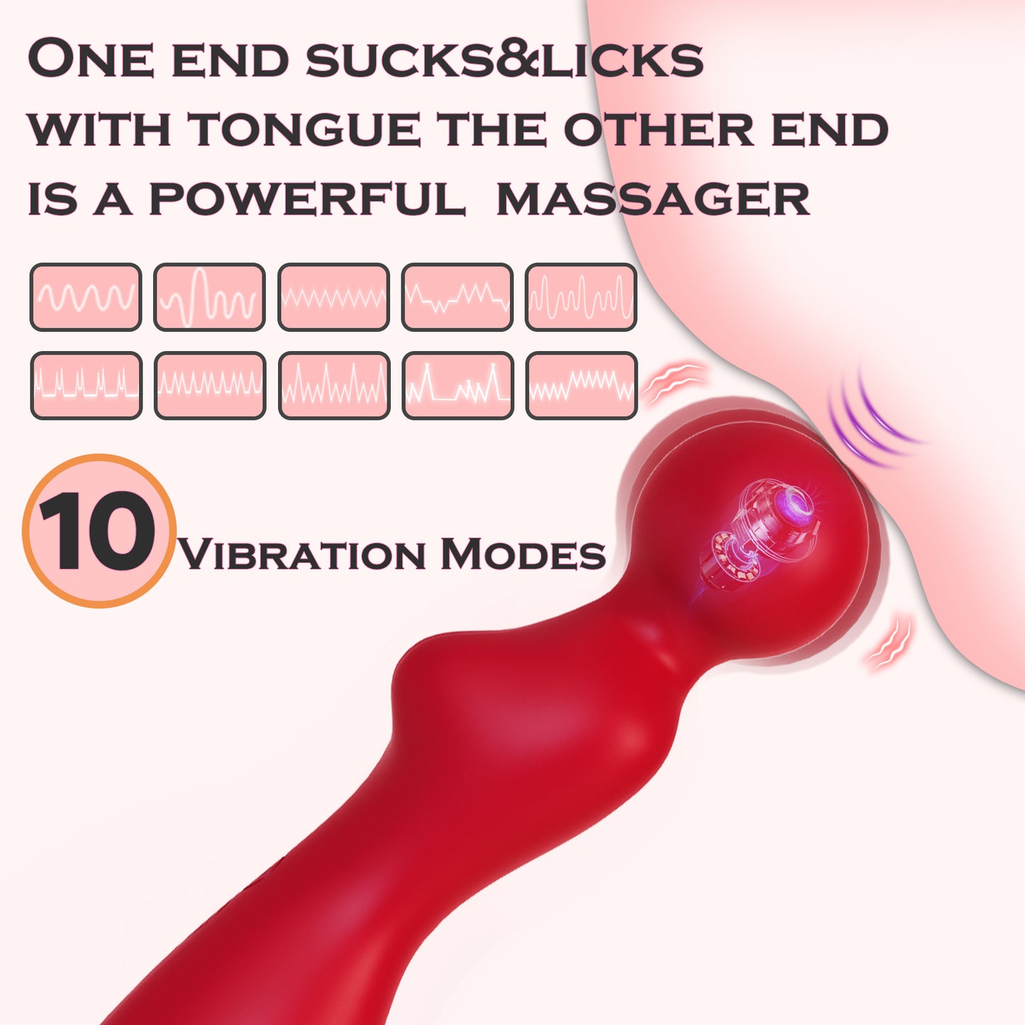 Ballet Goddess 2-in-1 Air Pulse Clitoral & G-Spot Stimulator | Hands-Free Pleasure