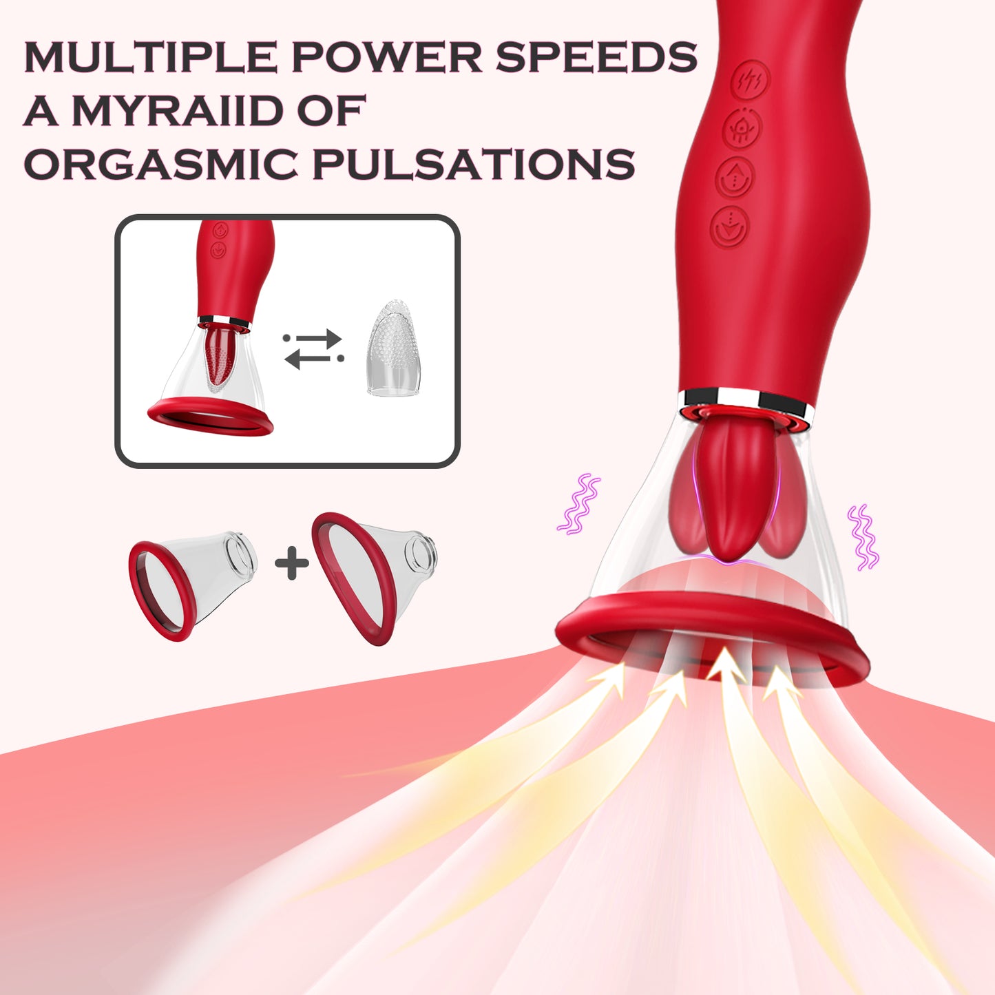 Ballet Goddess 2-in-1 Air Pulse Clitoral & G-Spot Stimulator | Hands-Free Pleasure