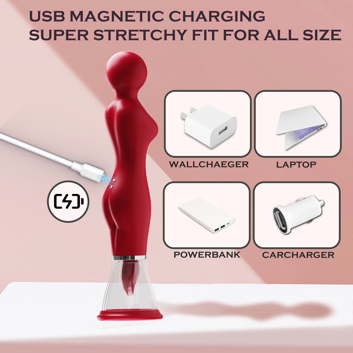 Ballet Goddess 2-in-1 Air Pulse Clitoral & G-Spot Stimulator | Hands-Free Pleasure