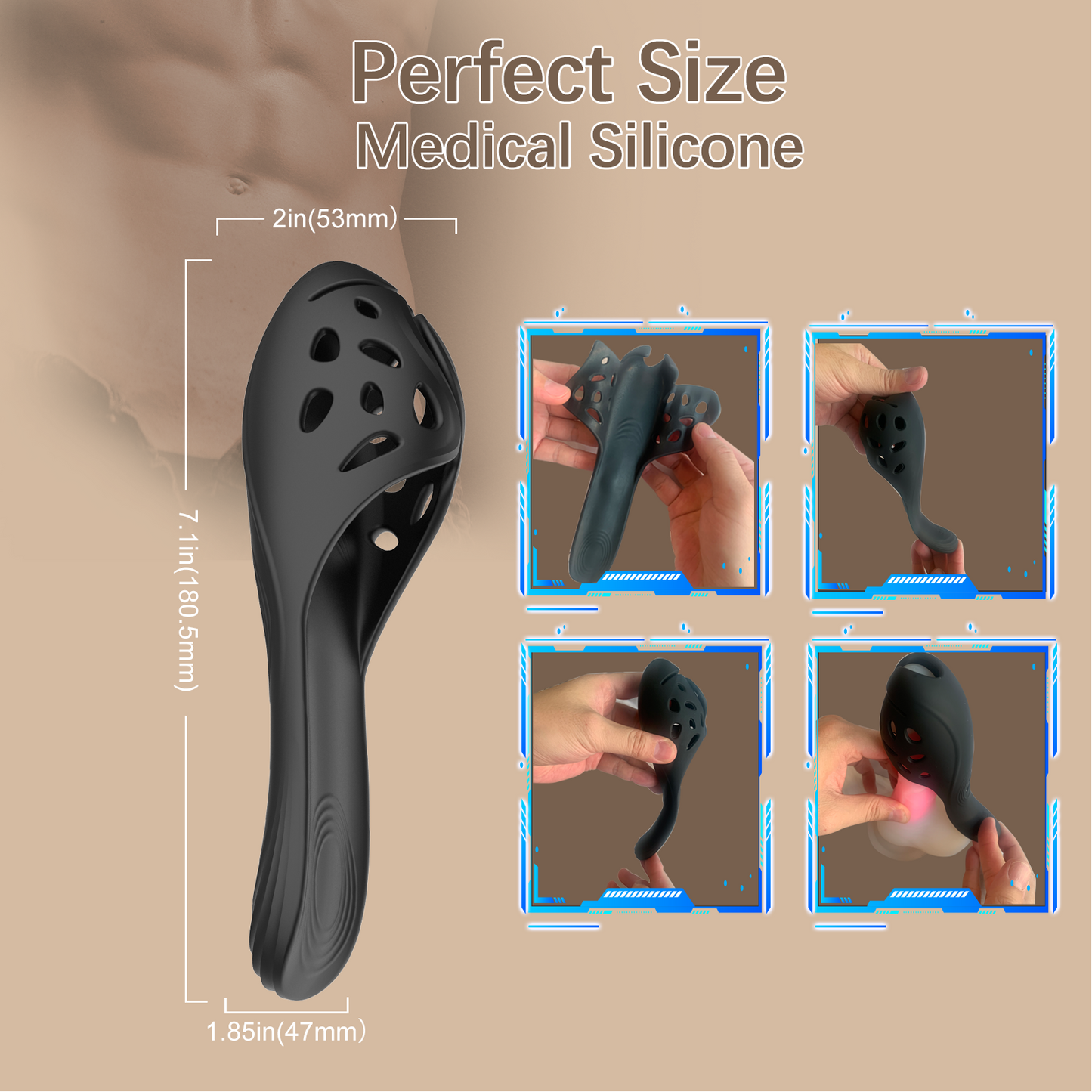 Dual Stimulator - Prostate Massager 2-in-1 Male Vibrating Massager